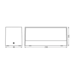 LEDVANCE Terrassebelysning|Væglamper>LED udendørs væglampe Endura Style Idri, mørkegrå