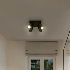 LED-spot Octagon dæmpbar, 4-lys firkantet sort^LEDVANCE New