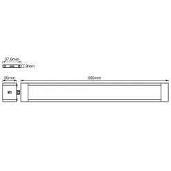 LED-underskabslampe Slim 50 cm^LEDVANCE Best