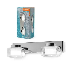 LED-væglampe Orbis Flame, 2 lyskilder, krom, IP44^LEDVANCE Discount