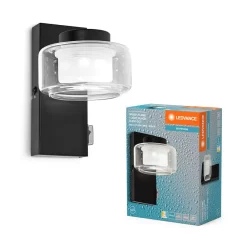 LED-væglampe Orbis Flame, 1 lyskilde, sort, IP44^LEDVANCE Outlet