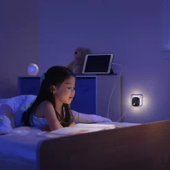 Børn LEDVANCE Lunetta Edge stikdåse-natlampe, sort