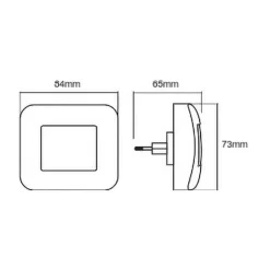 Børn LEDVANCE Lunetta Hall White LED-natlampe, vippes
