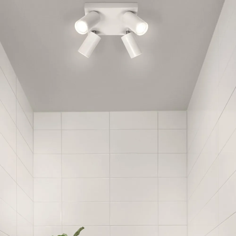 Octagon LED-spot, dæmpbar, 4-lys, firkantet, hvid^LEDVANCE Best