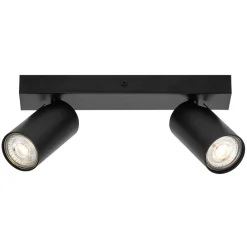 LEDVANCE Octagon LED-spotlight, dæmpbar, to lamper, sort