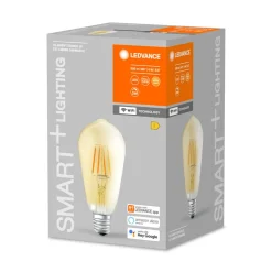 LEDVANCE SMART+ Filament Pære|Smarte Lyskilder>WiFi E27 6W Edison guld 2.400 K