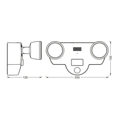 LEDVANCE SMART+ WiFi Multispot Camera væglampe