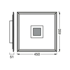 WiFi Planon Plus Hole 45x45cm hvid^LEDVANCE SMART+