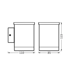 Solar LED udendørs væglampe Endura Style Quadro^LEDVANCE Online