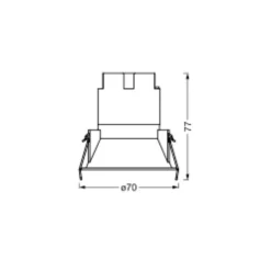 LEDVANCE Twist LED-spot Ø7cm 840 hvid/sølv