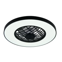 Reality Leuchten LED-ventilator Linköping lydløs CCT RGB fjernbetjening højttaler