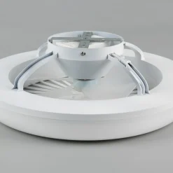 LED-ventilator Mora, DC, støjsvag, Ø 45 cm, CCT, fjernbetjening^Reality Leuchten Clearance