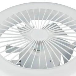 LED-ventilator Mora, DC, støjsvag, Ø 45 cm, CCT, fjernbetjening^Reality Leuchten Clearance