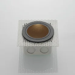 Lucande LED-vægindbygningslampe Pordis, IP65, rund