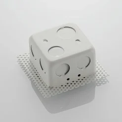 Lucande LED-vægindbygningslampe Pordis, IP65, rund