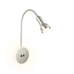 LED-væglampe 2178012 dobbelt switch, mat nikkel^Briloner Outlet