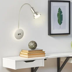 LED-væglampe 2178012 dobbelt switch, mat nikkel^Briloner Outlet