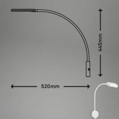 Briloner LED-væglampe 2177016 med dæmper, hvid