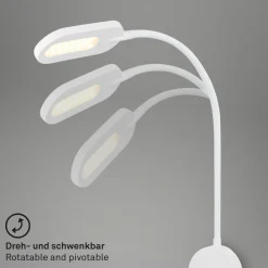 Briloner LED-væglampe 2177016 med dæmper, hvid