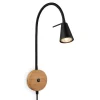 Briloner Væglamper|Væglamper>LED-væglampe 2180015 med trædetalje
