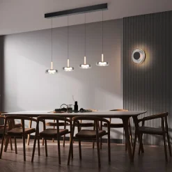 LED-væglampe Celeste, sort/krom, Ø 22 cm glas dæmpbar^Trio Lighting