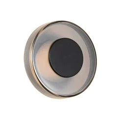 LED-væglampe Celeste, sort/krom, Ø 22 cm glas dæmpbar^Trio Lighting