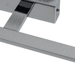 TK Lighting LED-væglampe Gallery kromfarvet metal bredde 41,5 cm IP44