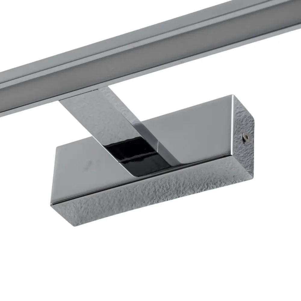 TK Lighting LED-væglampe Gallery kromfarvet metal bredde 41,5 cm IP44