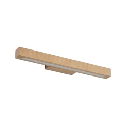 LED-væglampe i træ Teo, fyr, 46 cm, 3000 K^TK Lighting