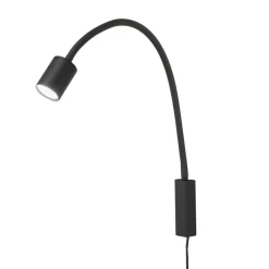 LED-væglampe Justi, sandsort, højde 52 cm, metal^FISCHER & HONSEL Clearance