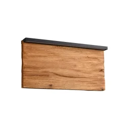 Trio Lighting LED-væglampe Kalea, bredde 30 cm, træfarvet, træ