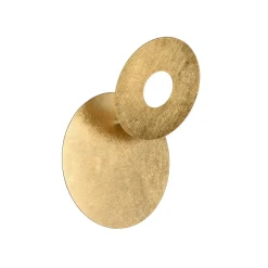 LED-væglampe Leano, rund linse, guld, indirekte^Trio Lighting Outlet