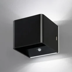 LED-væglampe Magnetics, sort, USB, bevægelsessensor^FH Lighting Sale