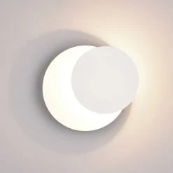 LED-væglampe Mio, rund linse, mat hvid, indirekte^Trio Lighting Discount