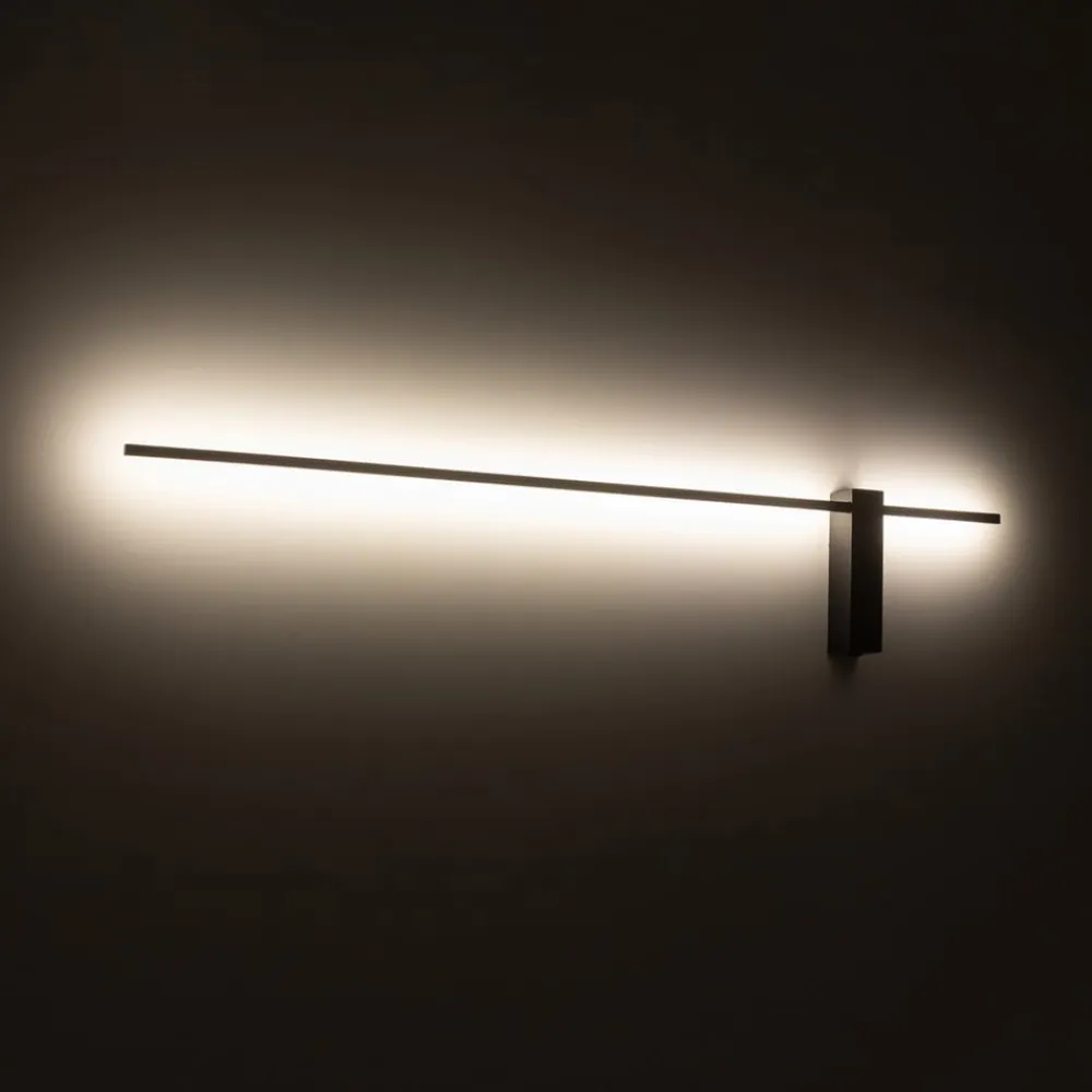 LED-væglampe Motive L, 120 cm bred, sort, metal^Nowodvorski Lighting Sale