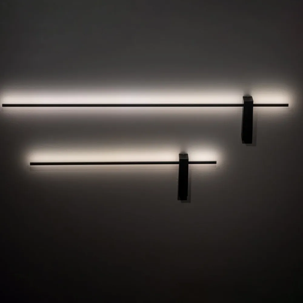 LED-væglampe Motive L, 120 cm bred, sort, metal^Nowodvorski Lighting Sale