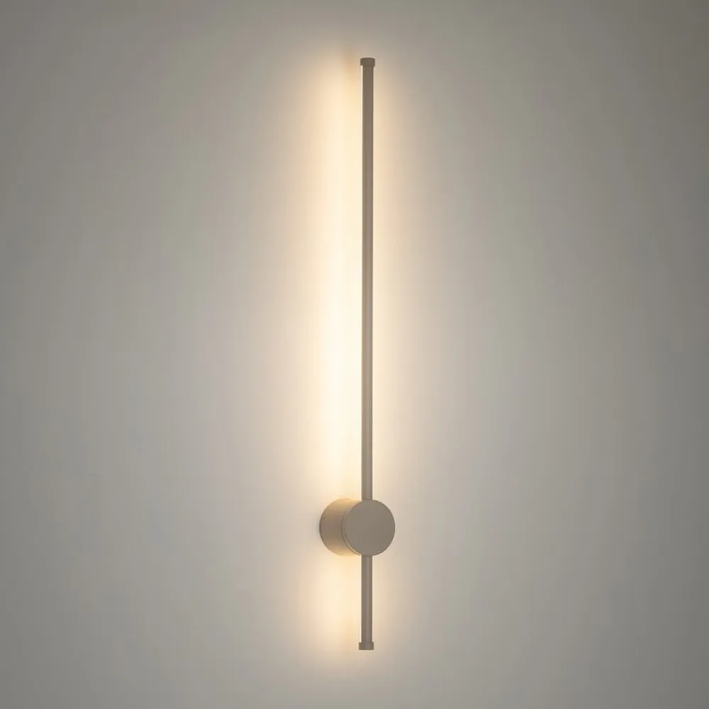 Nowodvorski Lighting LED-væglampe Orla M, sand, aluminium, højde 97 cm