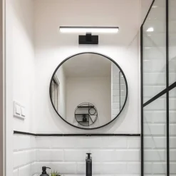 EGLO LED-væglampe Pandella 1, længde 40 cm, sort, aluminium