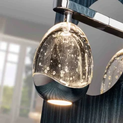 LED-væglampe Rocio, metal, glas, 1-lys, krom^Schuller Valencia Clearance