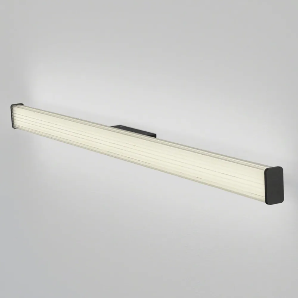 Helestra LED-væglampe til badeværelset Alla IP44 120 cm sort