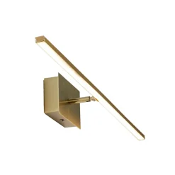 Searchlight Væg- Og Spejllamper>LED-væglampe til badeværelset Amalfi, messingfarvet, bredde 61 cm, stål