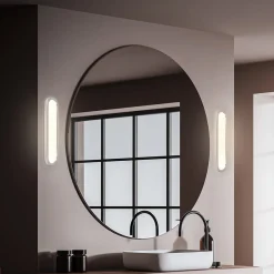 LED-væglampe til badeværelset Pil, kromfarvet, bredde 35 cm, plast^Briloner Clearance