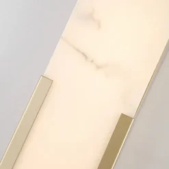 LED-væglampe til badeværelset Opaline Højde 50 cm guldfarvet metal/harpiks^Searchlight Outlet