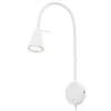 LED-væglampe Tusa, hvid, metal, 45 cm, fleksibel arm^Briloner Best