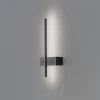 Milagro Lighting LED-væglampe Vision, højde 30 cm, metal, sort, 3.000 K