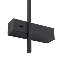 Milagro Lighting LED-væglampe Vision, højde 30 cm, metal, sort, 3.000 K