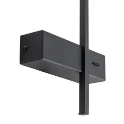 Milagro Lighting LED-væglampe Vision, højde 30 cm, metal, sort, 3.000 K