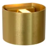 Lucide Væglamper>LED-væglampe Xio, rund, guld mat