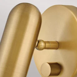 HINKLEY Væglamper|Væglamper>LED-vægspot Dax med lysdæmper, messing