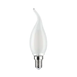 Paulmann Dæmpbar Led-Pære>LED-vindstødpære E14 4,8W 2.700K vindstød satin